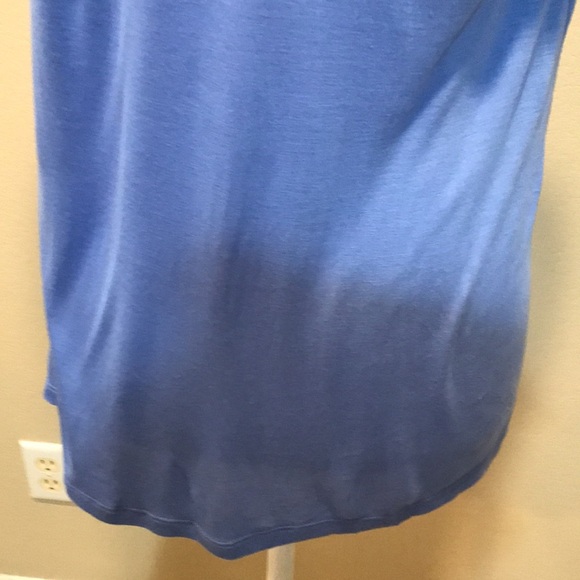 NWT Inc International Concepts Blue Top Shiny Grommets Front Halter Top—M - Picture 8 of 12